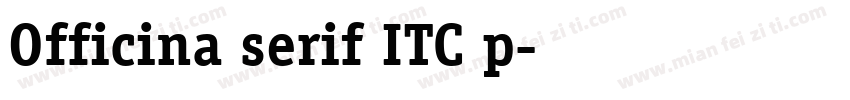 Officina serif ITC p字体转换